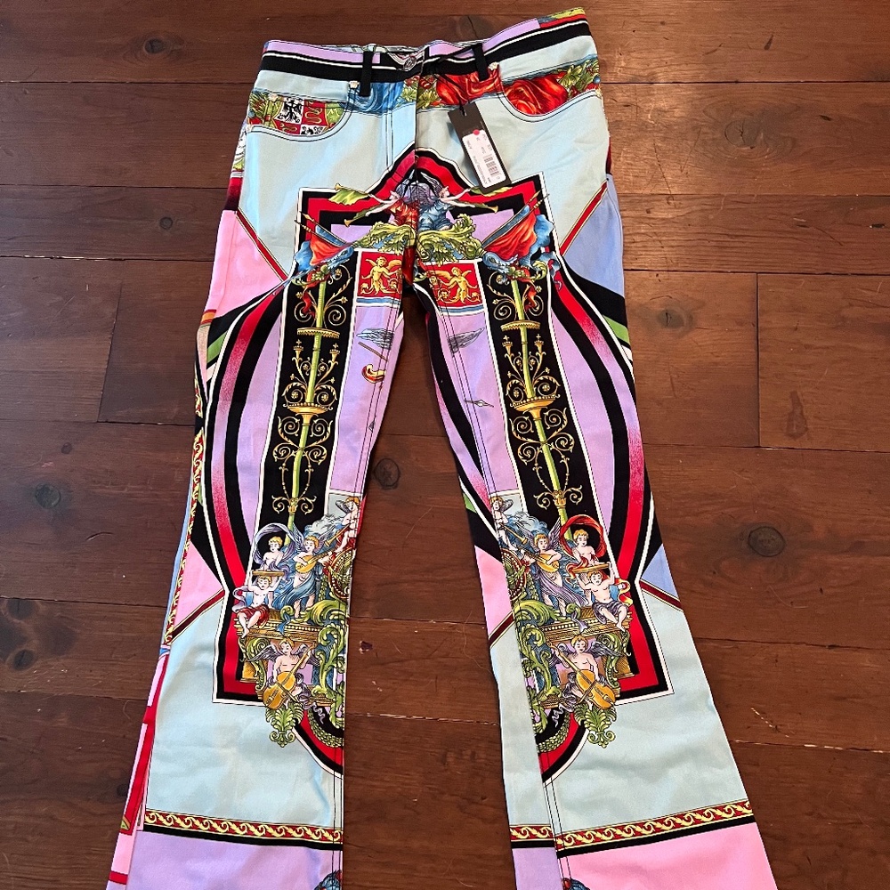 NWT Versace Angel Flare Jeans